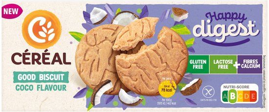 Ceréal Céréal Good biscuit coco gluten- en lactosevrij 150 gram
