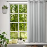 Eurofirany 432089 Sheer Polyester Grommet Curtain - Silver