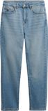 Superdry Mom Jeans Dames Hoge Taille Biologisch Katoen Mid Blue Denim 26/32
