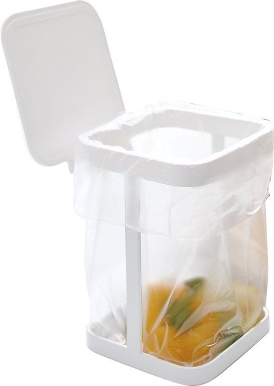 Yamazaki Compost Bin With Lid - Tower - White