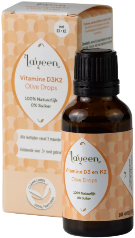 laveen Olive Drops Vitamin D2 K2 30ml