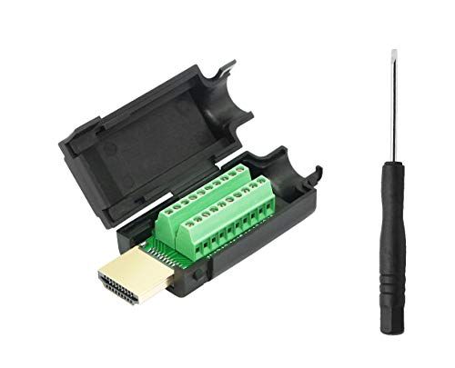 YAODHAOD HDMI-adaptersignalen terminal, Breakout Board Connector, HDMI schroef klemmenblok adapter