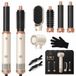 Golden Goods® Airstyler - Fohnborstel - Multistyler - Krulborstel tot 110ºC - Krultang 5-in-1 - Hairwrap Föhn met 5 opzetstukken - 1000W Haardroger Styler - Incl. Hittebestendige Handschoen