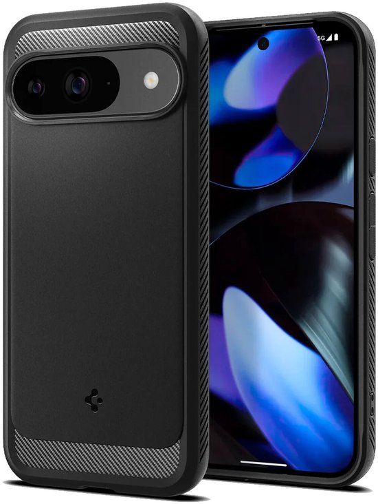 Spigen Rugged Armor Case for Google Pixel 9 / 9 Pro - Black TPU Cover