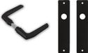 Dulimex B.V. Set de poignées de porte en aluminium noir