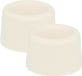 AMIG Deurstopper/deurbuffer - 4x - D30mm - inclusief schroeven - rubber - wit