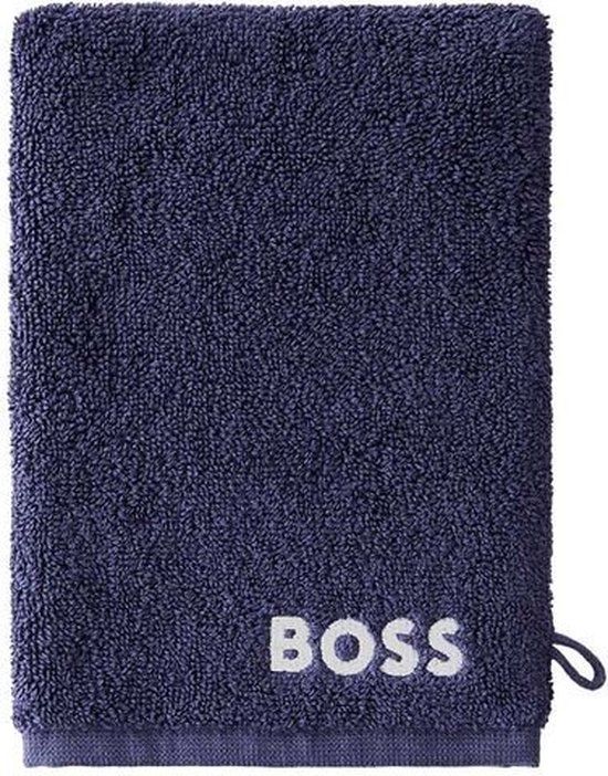 Hugo Boss washandje - Navy - 15x21 cm