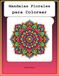 Mandalas Flores para Colorear: 38 Diseños · Single-Sided (Trasera en Blanco) · Principiante–Medio