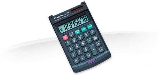 Canon LS-39E Pocket Calculator - Grey