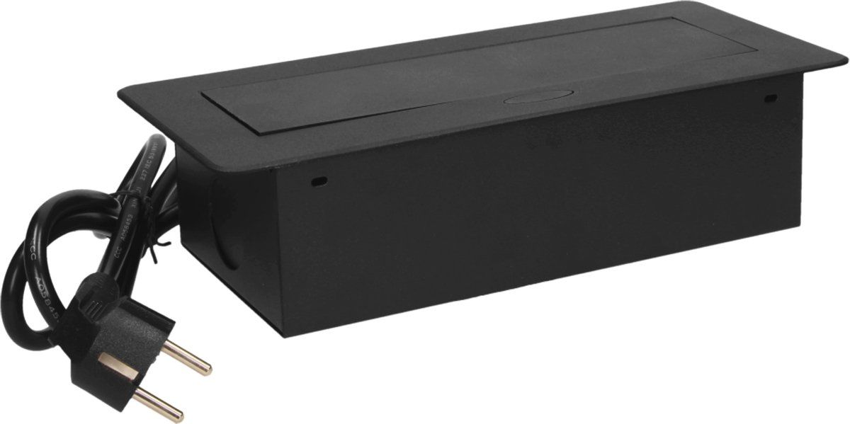 Orno inbouw contactdoos met 1.5 kabel - Zwart - 5902560329056