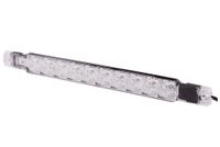 HELLA 2NE 980 889-501 Mistachterlamp - Strip Lamp - LED - 12V - Opbouw - Lenskleur: Transparant - Kabel: 2500mm - Stekker: open kabeleinden - Achter