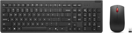 Lenovo 4X31R64467 Toetsenbord en Muis Set - RF Draadloos - QWERTY - Duits - Zwart