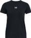Under Armour UA Rival Core SS-BLK Dames Sportshirt - Zwart - Wit