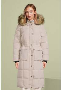 Superdry Superdry gewatteerde jas EVEREST LONGLINE PUFFER beige