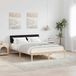 Maison Exclusive - Cadre de lit, brun et noir, 135 x 190 cm, pin massif