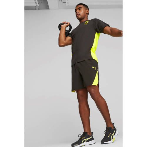 Puma Sportshort Zwart/Geel