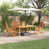 vidaXL Bartafel Set Bruin Massief Acacia Hout