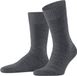 FALKE Link Attire Heren Sokken Wol Lyocell Linnen Effen Grijs Maat 43-46