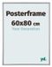 yd. Cadre pour affiche 60x80 cm Plastique Argent Brillant Paris
