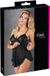 Cottelli Collection Babydoll met Strikjes Rondom Tepels Licht Transparant - Maat S - Zwart