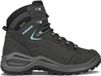 LOWA Renegade EVO GTX Mid Ws S Dames Asfalt/Turkoois