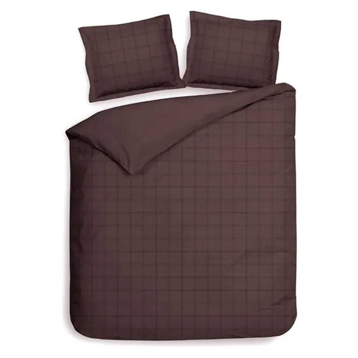 Heckett & Lane Diamante Dekbedovertrek - Marsala Bruin - Lits-Jumeaux XL 260x200/220 cm
