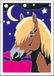 Ravensburger CreArt 28774 - Loyal Horse - Schilderij op nummer voor kinderen vanaf 7 jaar, schilderset met lijst, penseel en acrylverf, cadeau voor meisjes en jongens, Glow in the Dark