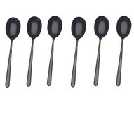 Mepra 108744108 Moka Linea Oro Lepel, zwart, 6 stuks