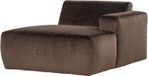 WOOOD Mojo Base Chaise Longue Bank Rechts - Velvet - Bruin