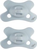 Difrax Fopspeen Natural - Newborn - Lichtblauw - 2 Stuks