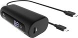 Muvit Powerbank 5000mAh Power Delivery Quick Charge met 2 USB-C kabels, Zwart
