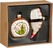 House of Seasons Kersthangers sushi - 2 stuks - glas