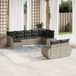 Maison Exclusive - Ensemble de meubles de jardin 9 pièces avec canapé et coussins, gris clair, en polyrotin