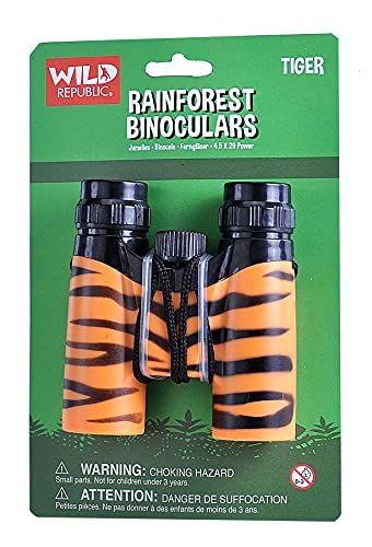Wild Republic Binocular kinderverrekijker tijger, 12 cm - 0787793902383