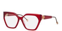 Philipp Plein VPP068S Rosso bordeaux trasparente lucido 57/15/140 Montures de lunettes femme