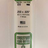 Evergreen 414 vierkante profielen, 600 x 4,8 x 15,8 mm, 2 stuks