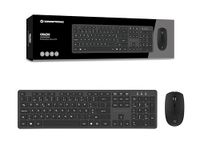 Conceptronic ORAZIO01PT Toetsenbord Inclusief Muis Kantoor RF Draadloos QWERTY Portugees Zwart