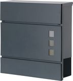 V2Aox Boîte aux lettres murale moderne avec compartiment à journaux – Acier inoxydable V2Aox