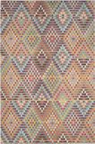 Safavieh Boho Chic Geweven Vloerkleed voor Binnen, Monaco Collectie, MNC204, in Multi & Beige, 122 X 170 cm