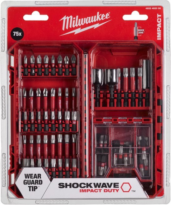 Milwaukee Shockwave™ Impact Duty Schroefbit set 75-delig - 4932492008