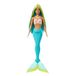 Barbie Zeemeerminpop met tweekleurig blauw-geel fantasiehaar