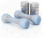 Haltères réglables - Set de 2 - 4 x 250 g par haltère - Bleu - Pour entraînement à domicile