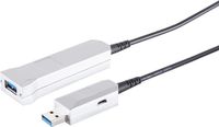 Optische USB-A verlengkabel USB 3.0 – Hybride AOC – SuperSpeed 5 Gbit/s – Zwart – 10 meter