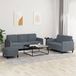 Maison Exclusive - Ensemble de canapés 3 pièces en velours gris foncé