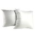 Abeil Harmoniekussen, satijn, polyester, dobby, jacquard, wit, 60 x 60 cm, Made in Frankrijk, 2 stuks