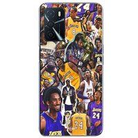 Maniacase Hoesje voor Oppo A16 Kobe Bryant Alle Generaties Kampioen NBA