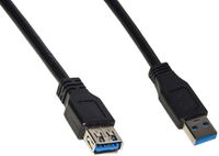 Link Accessori LKCU3018 USB-kabel USB 3.2 Gen 1 (3.1 Gen 1) 1,8 m USB A Zwart