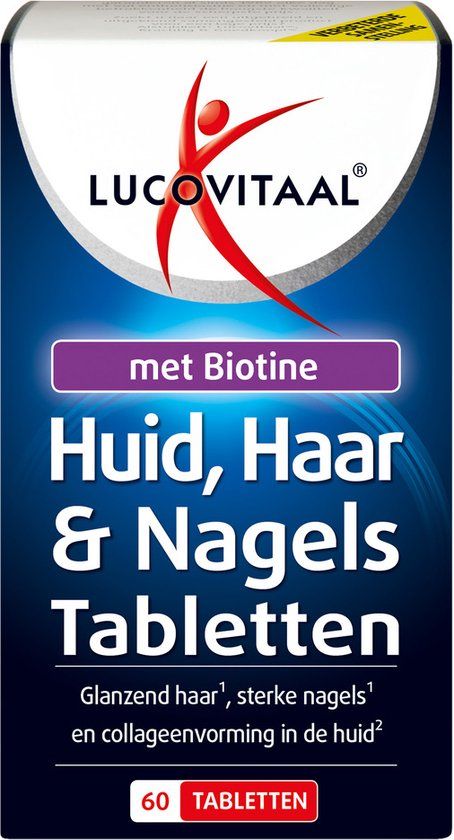 Lucovitaal Huid Haar Nagels met Biotine - 60 tabletten