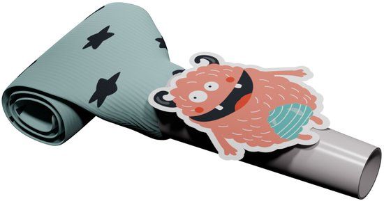 Folat Party Products Folat Roltongen Monster Bash 24cm - 6 stuks