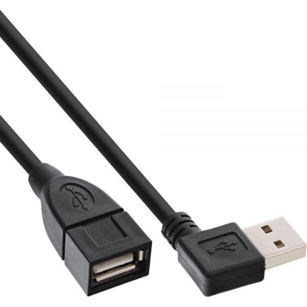 Panda Inline USB A/USB A M/F 1m - Zwart